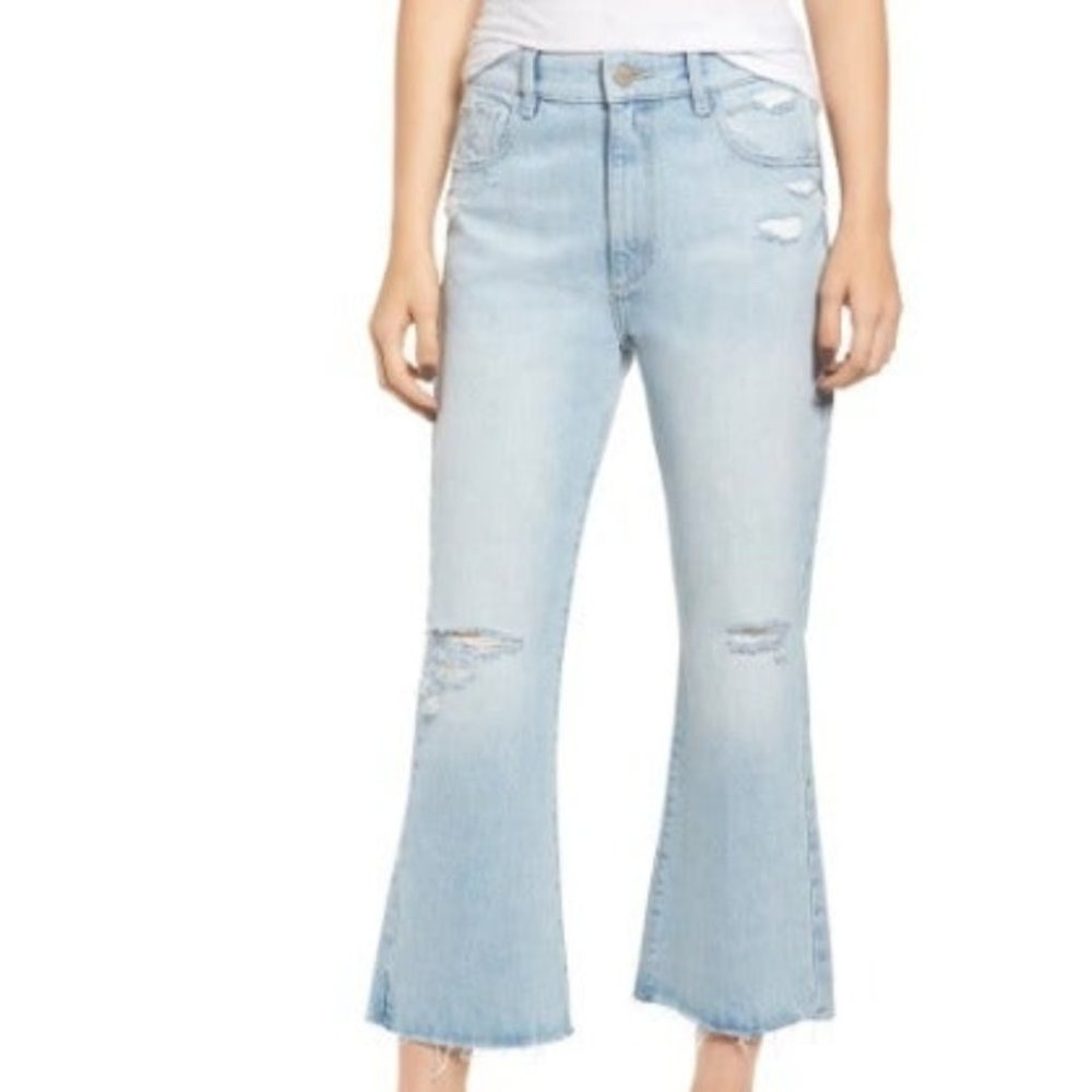 DL1961 HIGH RISE CROP FLARE JEANS